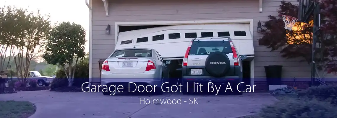 Garage Door Got Hit By A Car Holmwood - SK