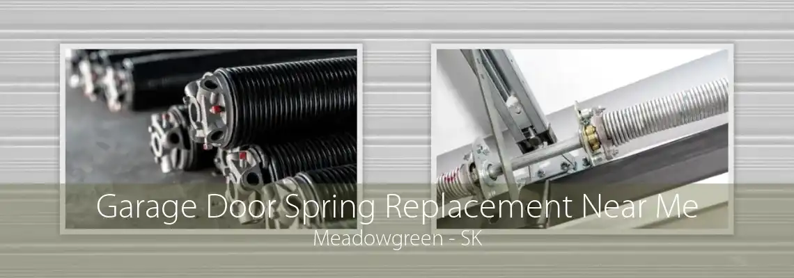Garage Door Spring Replacement Near Me Meadowgreen - SK